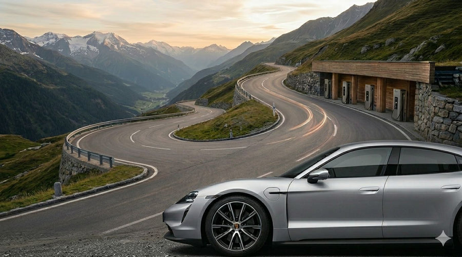 EV-rijders genieten van mooiste route door Ardennen met bossen en uitzicht